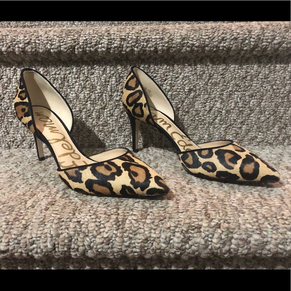 Sam Edelman Telsa D’Orsay Pump Heel in Leopard